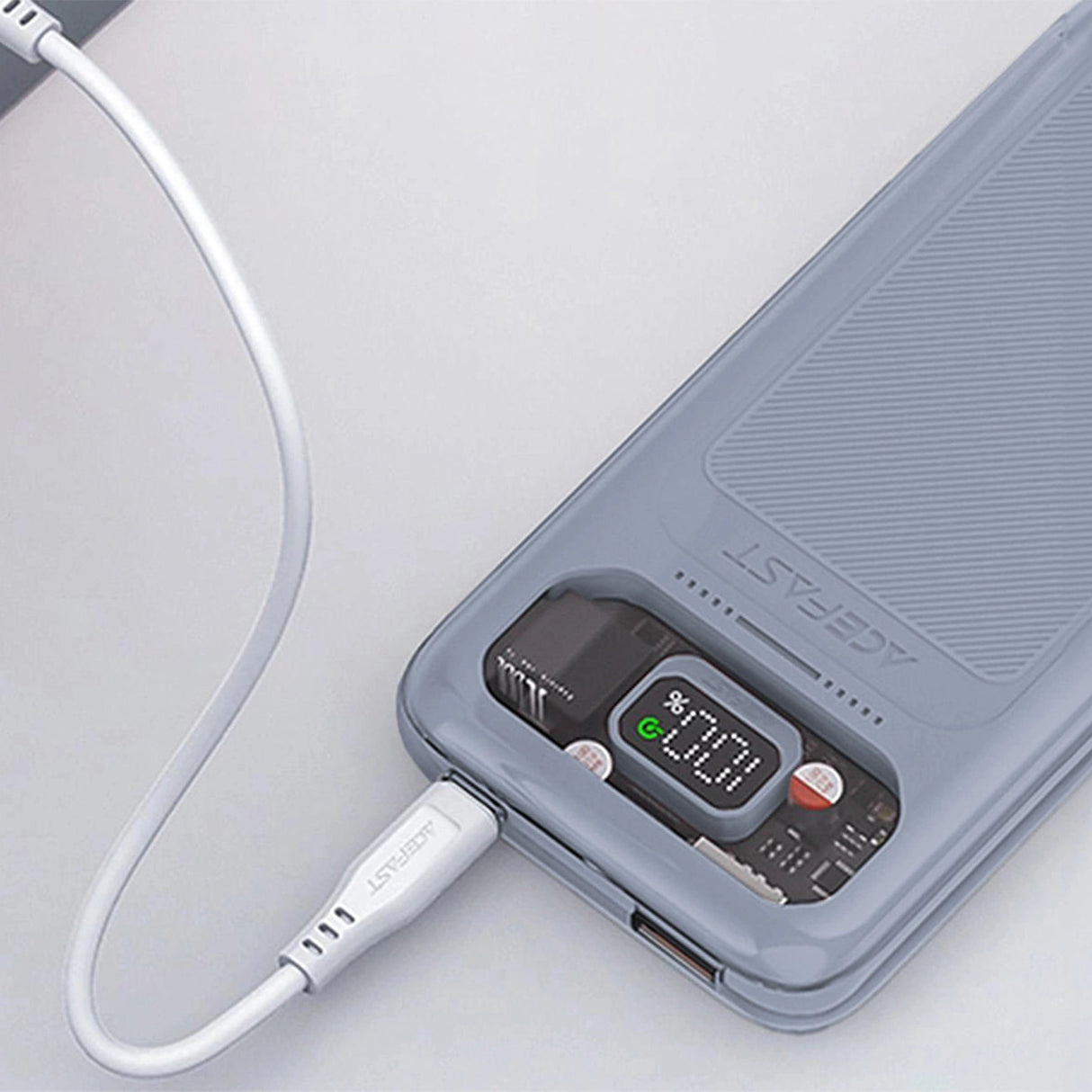 Acefast powerbank 10000mAh Sparkling Series hurtig opladning 30W grå (M1)