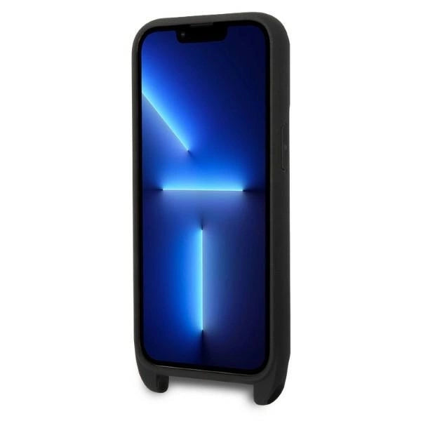 Karl Lagerfeld KLHCP14LSTMMK iPhone 14 Pro 6.1" hardcase black/black Monogram Plaque Logo Strap