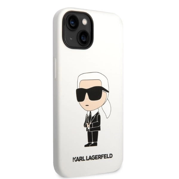 Karl Lagerfeld KLHCP14MSNIKBCH iPhone 14 Plus 6.7" hardcase white/white Silicone Ikonik