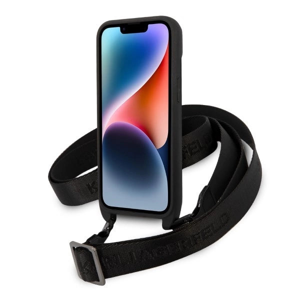 Karl Lagerfeld KLHCP14MSTKMK iPhone 14 Plus 6.7" sort/sort hardcase Monogram Ikonik Patch