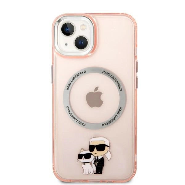Karl Lagerfeld KLHMP14MHNKCIP iPhone 14 Plus 6.7" hardcase pink/pink Iconic Karl&Choupette Magsafe
