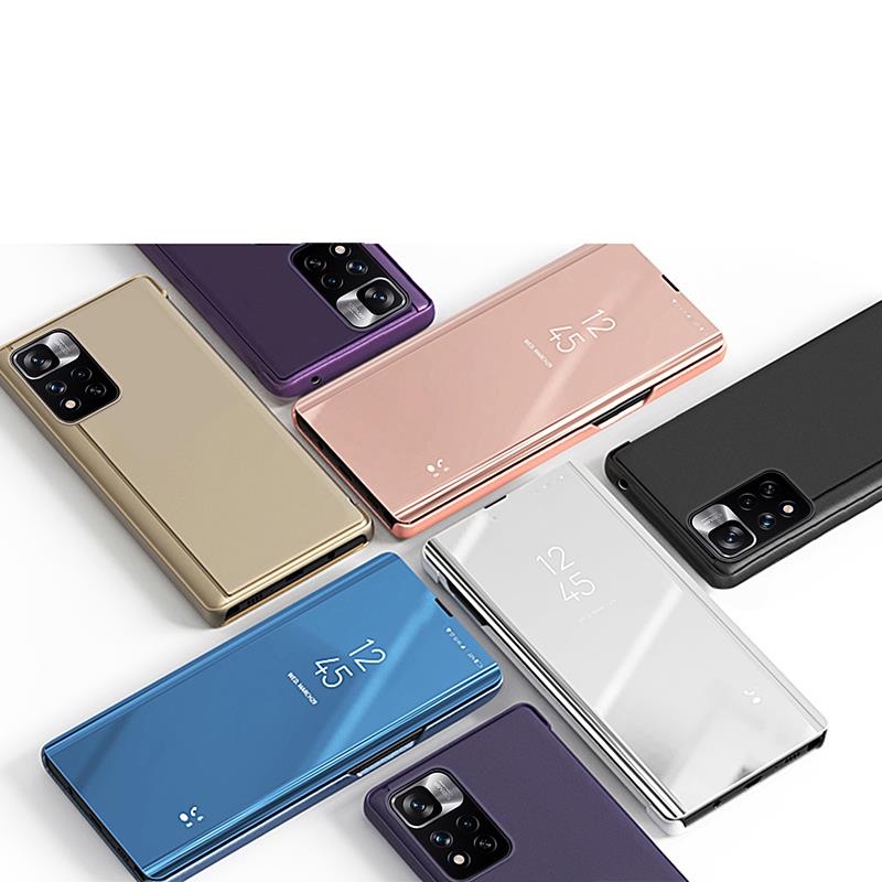 Clear View Case cover til Realme C33 flip cover sort