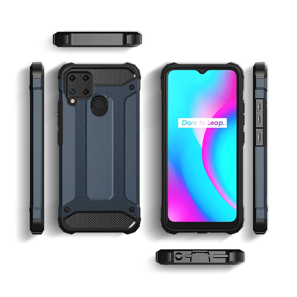 Hybrid Armor case til Realme 10 5G / Realme 9i 5G pansret hybrid case sort