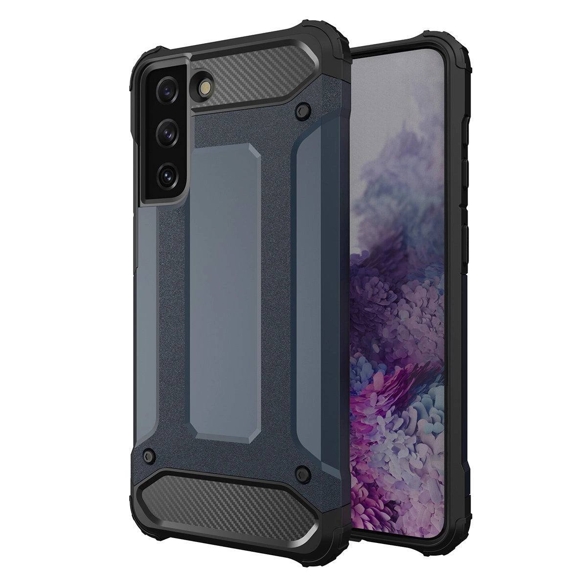 Hybrid Armor case til Samsung Galaxy S23 Ultra pansret hybrid cover blå