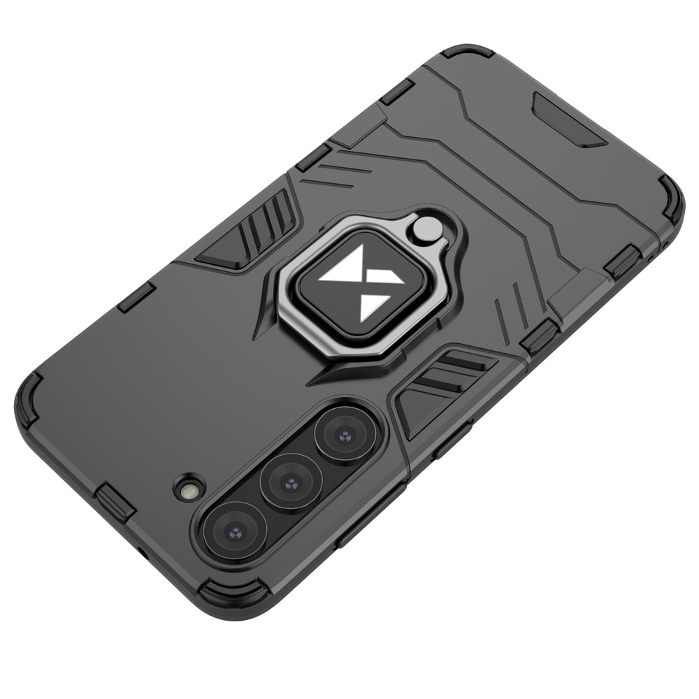Wozinsky Ring Armor case til Samsung Galaxy S23 pansret cover magnetisk holder ring sort