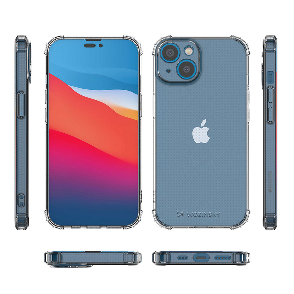 Wozinsky Anti Shock-foder for iPhone 14 Plus gennemsigtigt gennemsigtigt fodtøj