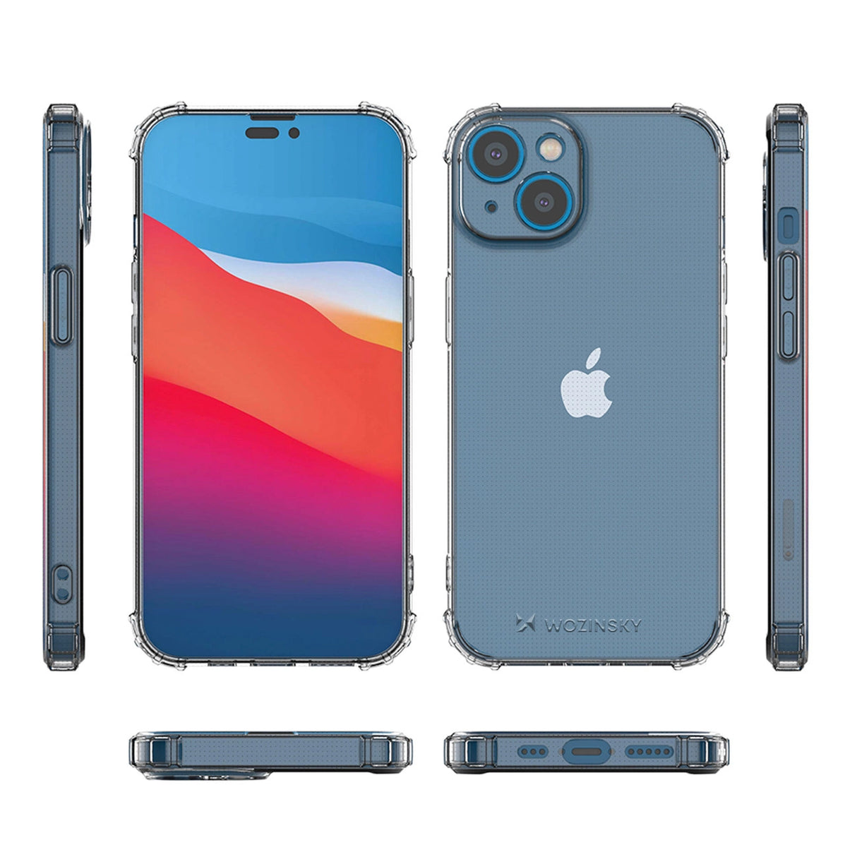 Wozinsky Anti Shock-foder for iPhone 14 Plus gennemsigtigt gennemsigtigt fodtøj