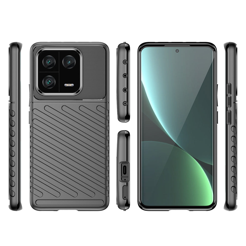 Thunder Case til Xiaomi 13 Pro silikone rustningskasse sort