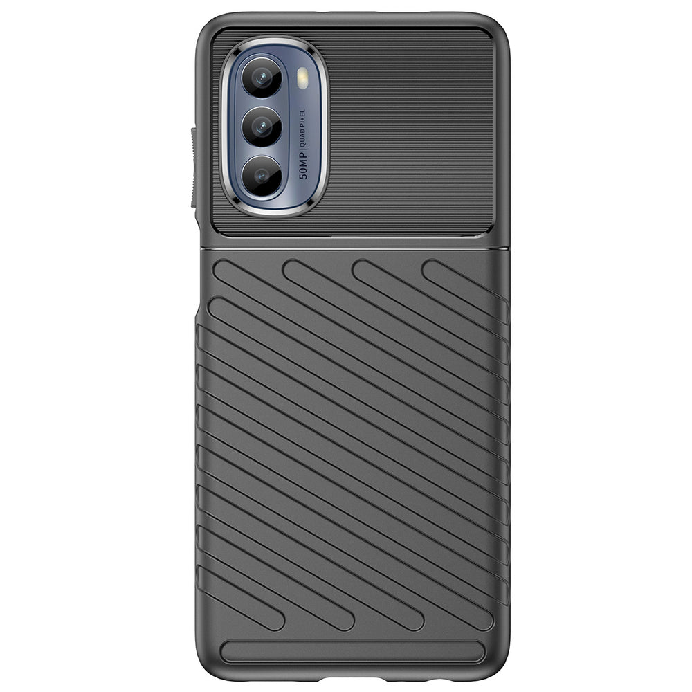 Thunder Case til Motorola Moto G62 5G silikone rustning case sort