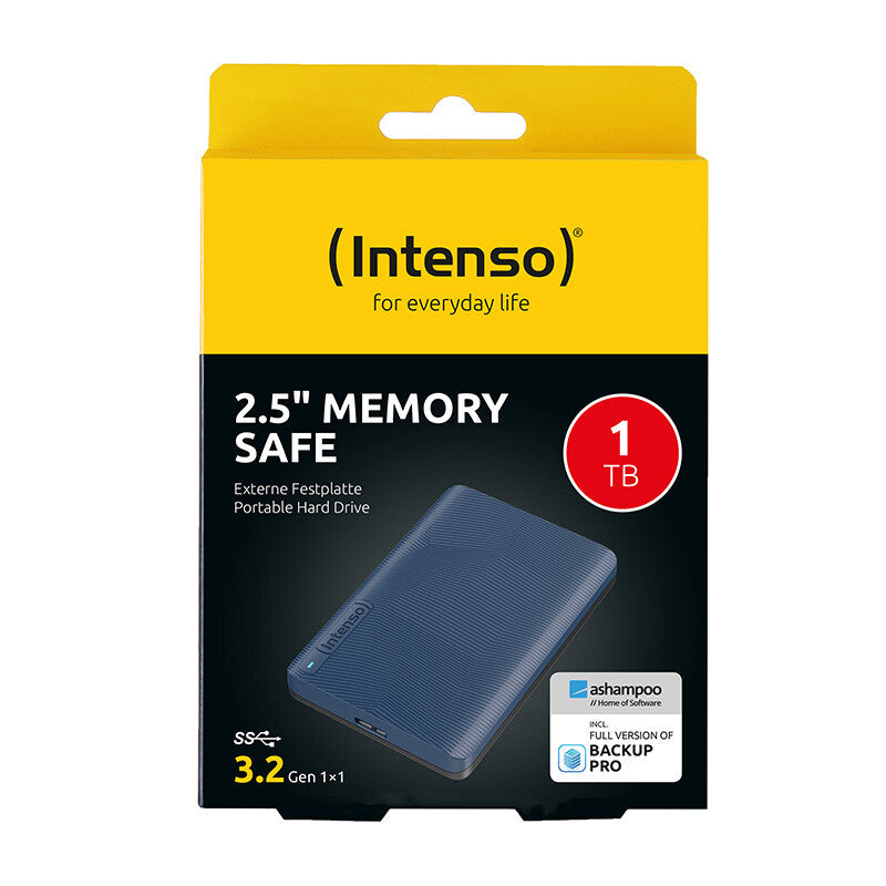 Intenso Memory Safe external hard drive 1 TB, blue