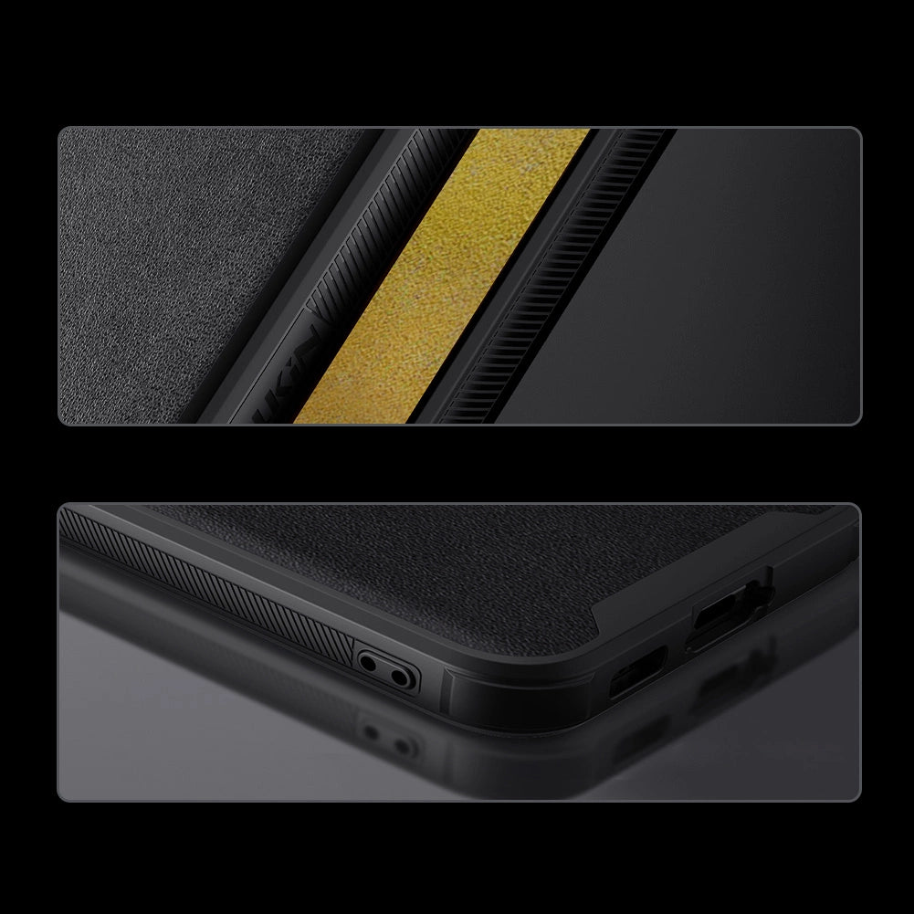 Nillkin CamShield Leather S Case til Samsung Galaxy S23+ cover med kamera cover sort