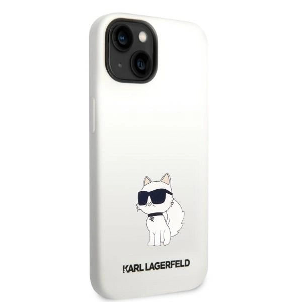 Karl Lagerfeld KLHMP14MSNCHBCH iPhone 14 Plus 6.7" hardcase white/white Silicone Choupette MagSafe