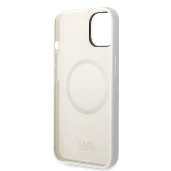 Karl Lagerfeld KLHMP14MSNCHBCH iPhone 14 Plus 6.7" hardcase white/white Silicone Choupette MagSafe