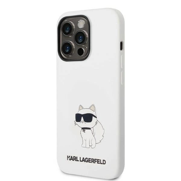 Karl Lagerfeld KLHMP14XSNCHBCH iPhone 14 Pro Max 6.7" hardcase white/white Silicone Choupette MagSafe