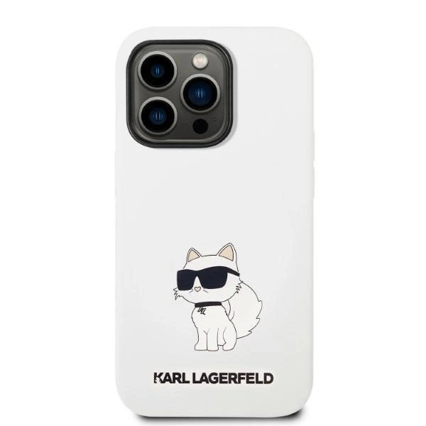 Karl Lagerfeld KLHMP14XSNCHBCH iPhone 14 Pro Max 6.7" hardcase white/white Silicone Choupette MagSafe