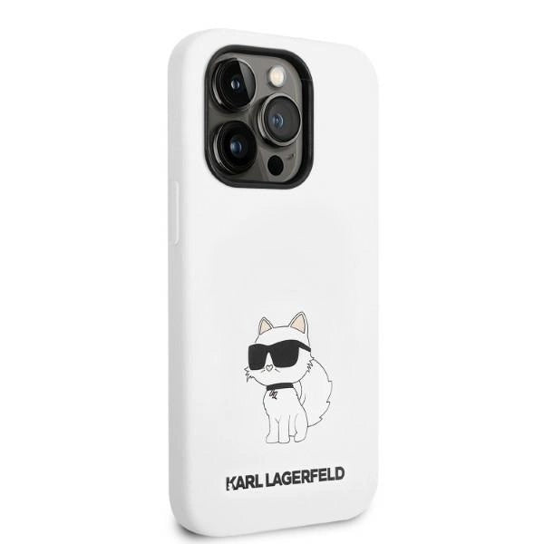 Karl Lagerfeld KLHMP14XSNCHBCH iPhone 14 Pro Max 6.7" hardcase white/white Silicone Choupette MagSafe