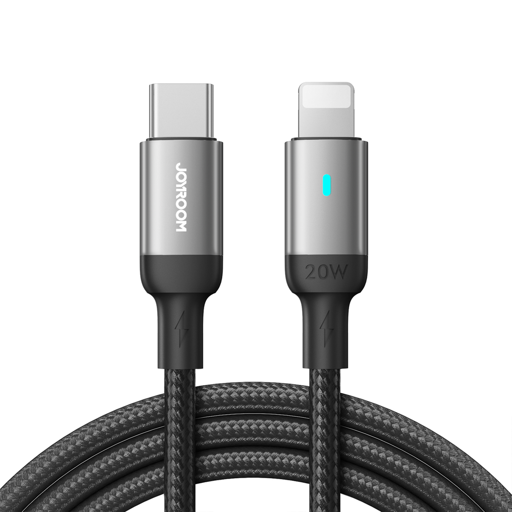 Joyroom Extraordinary Series A10 Lightning / USB-C PD 20W kabel 1,2 m - sort