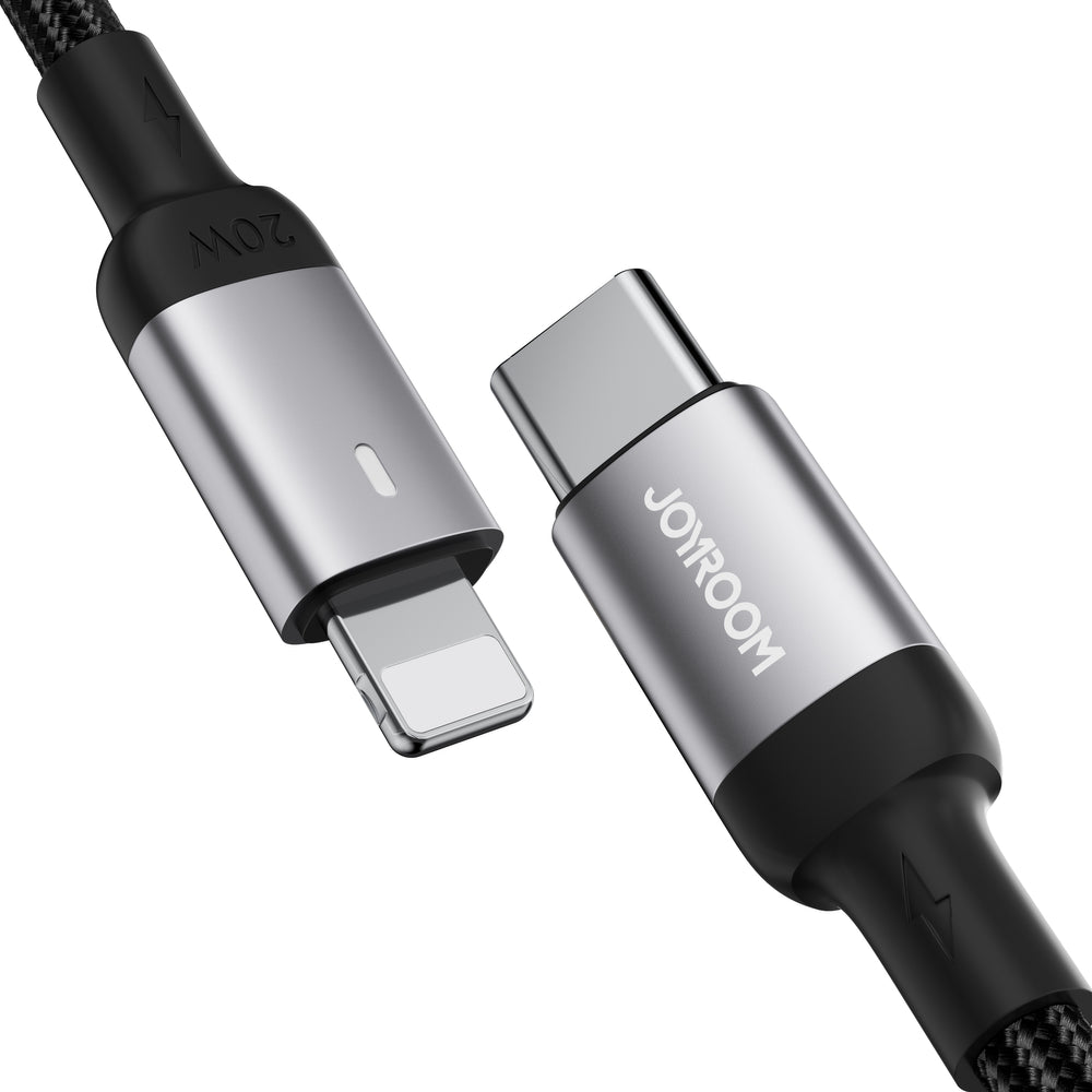 Joyroom Extraordinary Series A10 Lightning / USB-C PD 20W kabel 1,2 m - sort