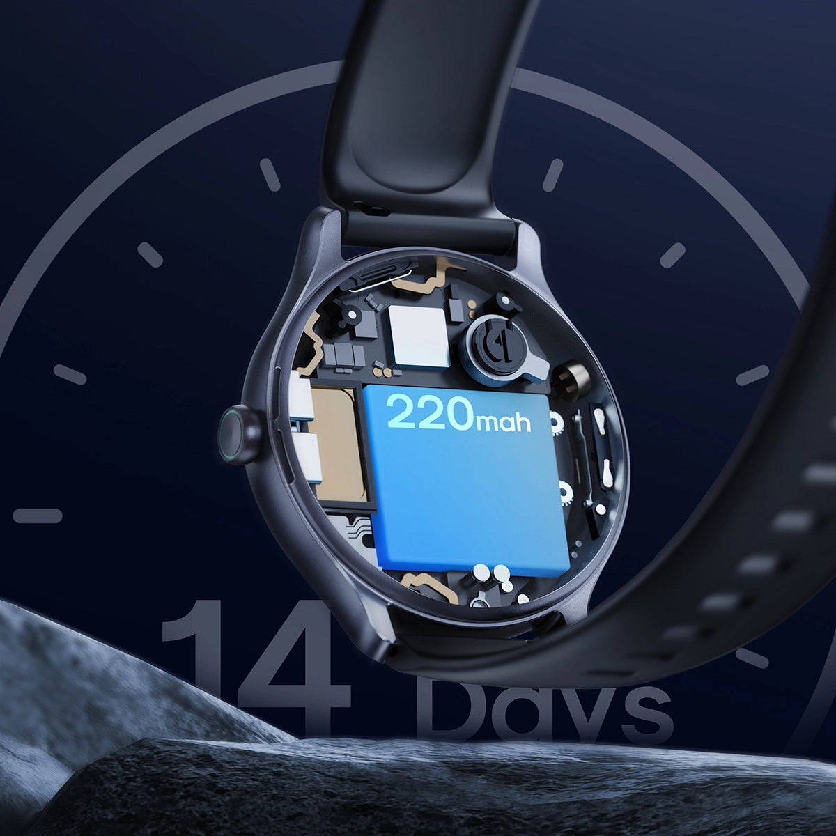 Joyroom Classis Series JR-FC1 smartwatch with call answering function / IP68 protection - gray