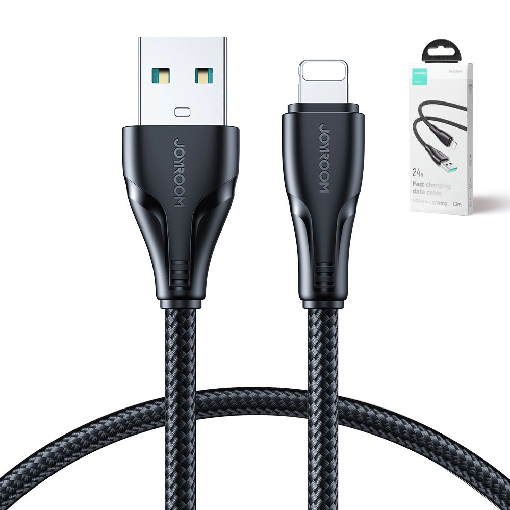Joyroom Surpass Series A11 USB-A / Lightning 2.4A Kabel 1,2 m - sort