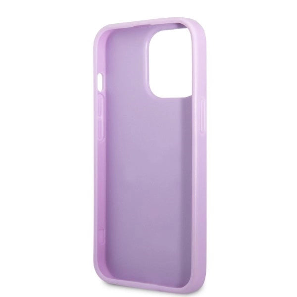 Guess GUHCP13LPS4MU iPhone 13 Pro / 13 6.1" purple/purple hardcase Saffiano 4G Small Metal Logo