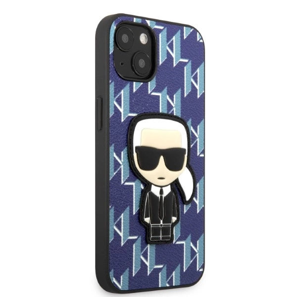 Karl Lagerfeld KLHCP13MPMNIKBL iPhone 13 6.1" hardcase blue/blue Monogram Ikonik Patch