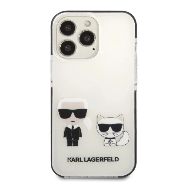 Karl Lagerfeld KLHCP13XTPEKCW iPhone 13 Pro Max 6.7" hardcase white/white Karl&Choupette