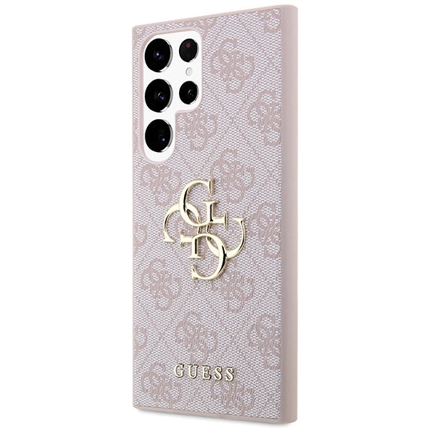 Guess GUHCS23L4GMGPI S23 Ultra S918 pink/pink hardcase 4G Big Metal Logo