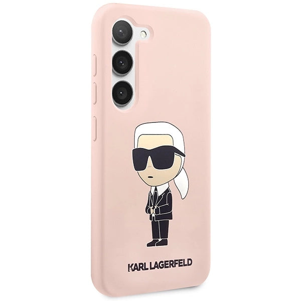 Karl Lagerfeld KLHCS23MSNIKBCP S23+ S916 hardcase pink/pink Silicone Ikonik