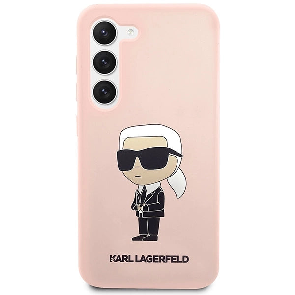 Karl Lagerfeld KLHCS23SSNIKBCP S23 S911 hardcase pink/pink Silicone Ikonik
