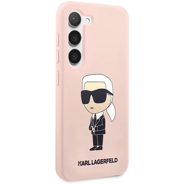 Karl Lagerfeld KLHCS23SSNIKBCP S23 S911 hardcase pink/pink Silicone Ikonik