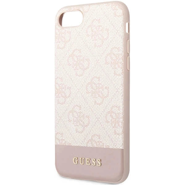 Guess GUHCI8G4GLPI iPhone 7/8/SE 2020/ 2022 pink/pink hard case 4G Stripe Collection