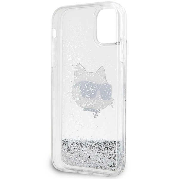 Karl Lagerfeld KLHCN61LNCHCS iPhone 11/ XR silver/silver hardcase Glitter Choupette Head