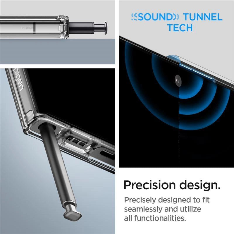 Spigen Ultra Hybrid Case til Samsung Galaxy S23 Ultra - Gennemsigtig