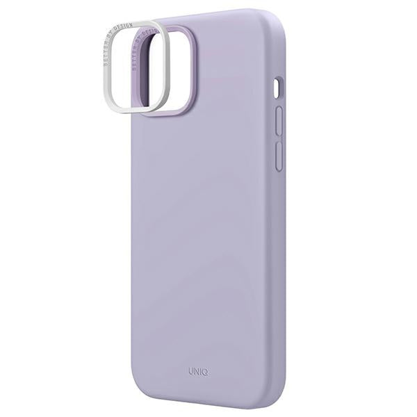 Uniq Lino-foder for iPhone 14 Plus - lilla