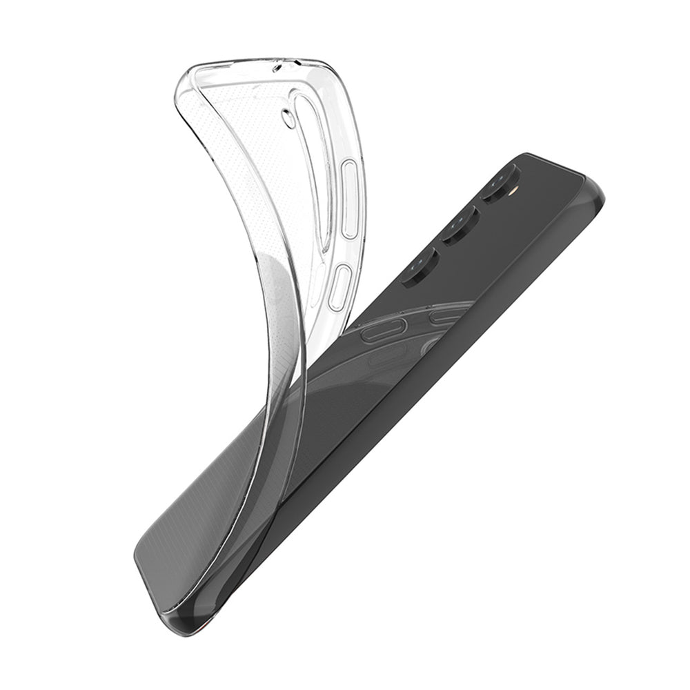 Ultra Clear 0,5 mm æske til Samsung Galaxy S23+ tynd omslag gennemsigtig