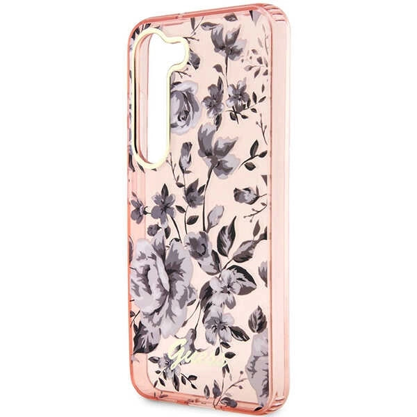 Guess GUHCS23MHCFWSP S23+ S916 pink/pink hardcase Flower Collection