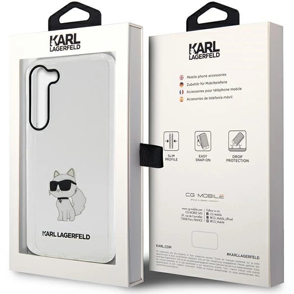 Karl Lagerfeld KLHCS23MHNCHTCT S23+ S916 transparent hardcase Ikonik Choupette