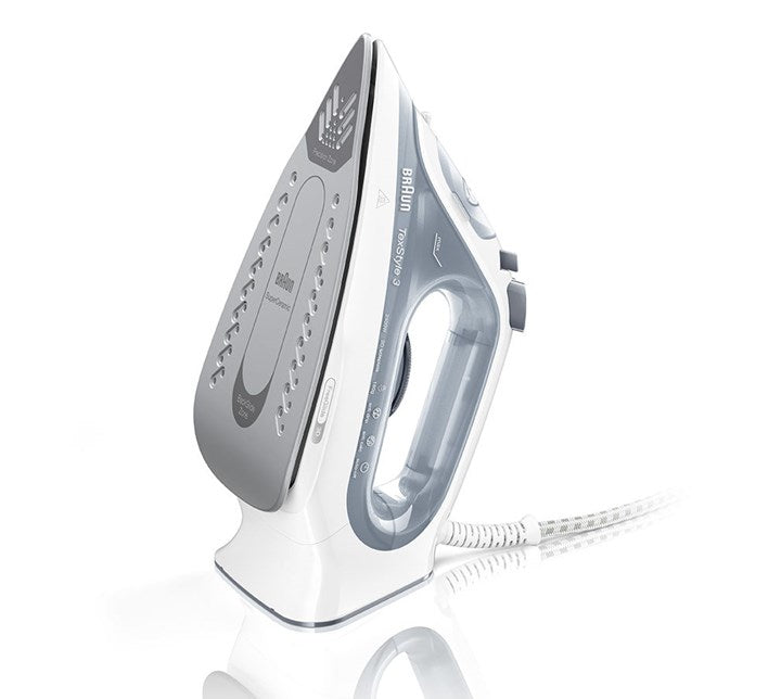 Braun TexStyle 3 SI 3054 GY Dampstrygejern 2400W Grå Hvid