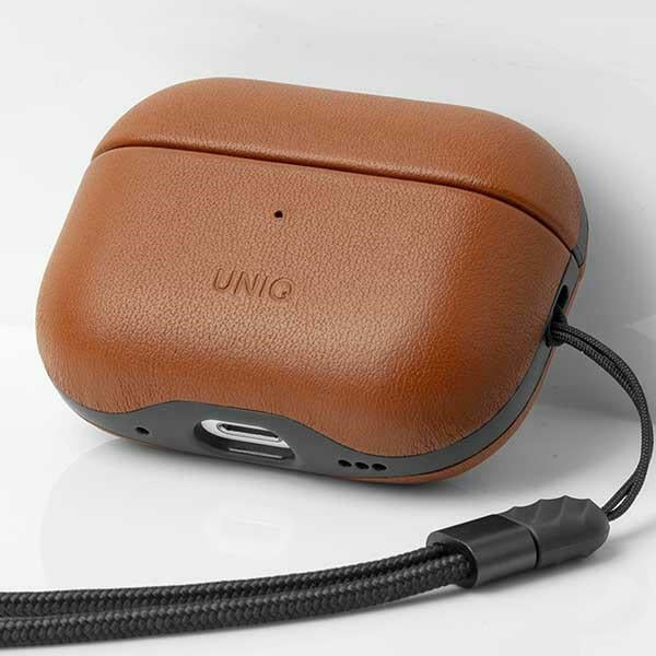 Uniq Terra Genuine Leather case for AirPods Pro 2 - brown