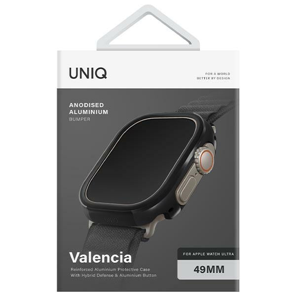 Uniq Valencia-hylster til Apple Watch Ultra 49 mm - sort
