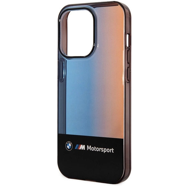 BMW Half Tricolor Case til iPhone 14 Pro Max 6.7" - sort