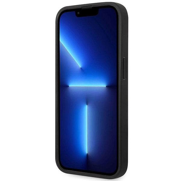 Case BMW BMHMP14L22RPSK iPhone 14 Pro 6.1" sort/sort læder sæder mønster MagSafe