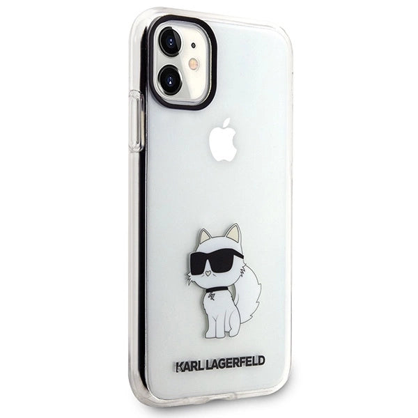 Karl Lagerfeld Ikonik Choupette Case for iPhone 11 / Xr - Transparent