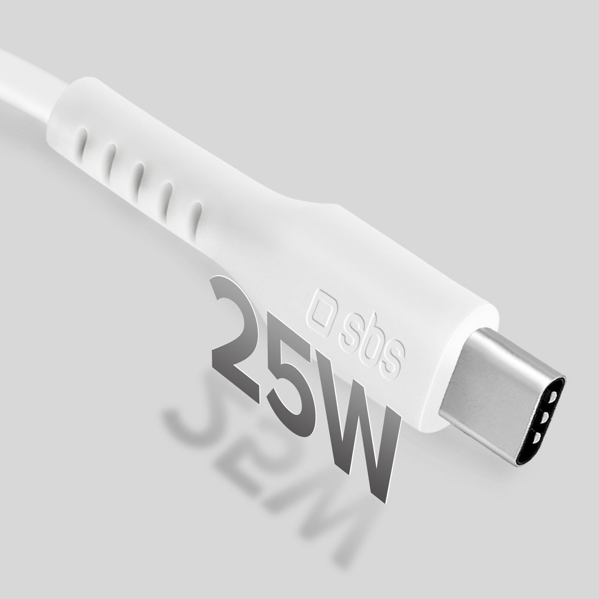 SBS TECABLETCC10W USB-kabel USB 2.0 1 m USB C 0,48 Gbit/sek. 25 W Hvid