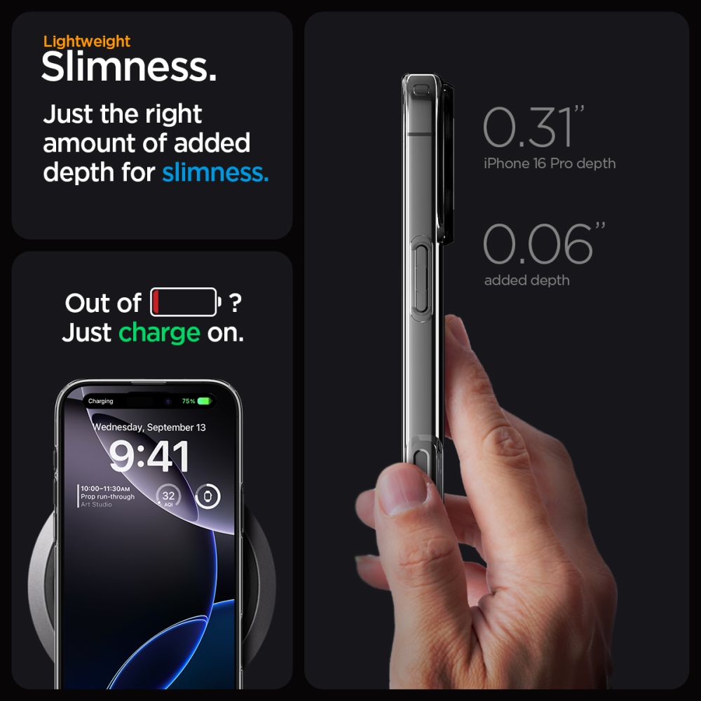 Spigen Liquid Crystal Magsafe Iphone 16 Pro Clear