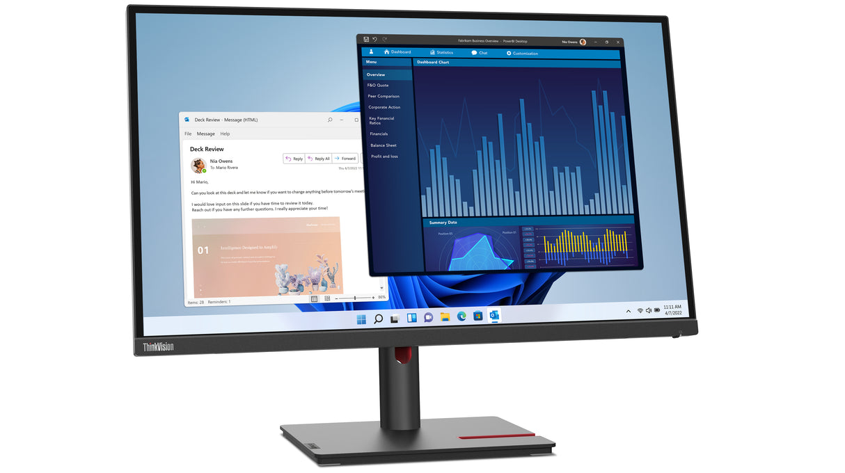 Lenovo ThinkVision T27p-30 27 IPS 3840 x 2160 (4K) HDMI DisplayPort USB-C 60Hz