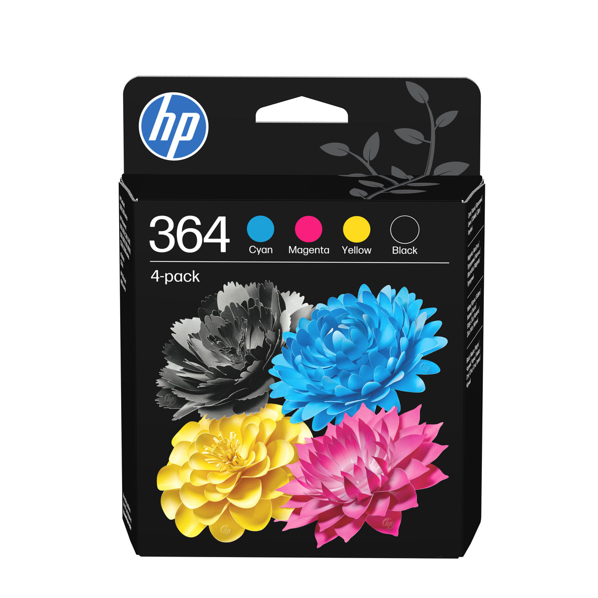 HP 364 Sort Gul Cyan Magenta Blæk N9J73AE