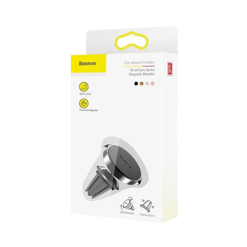 Baseus Small Ears magnetisk bilholder til ventilationsnet - sort