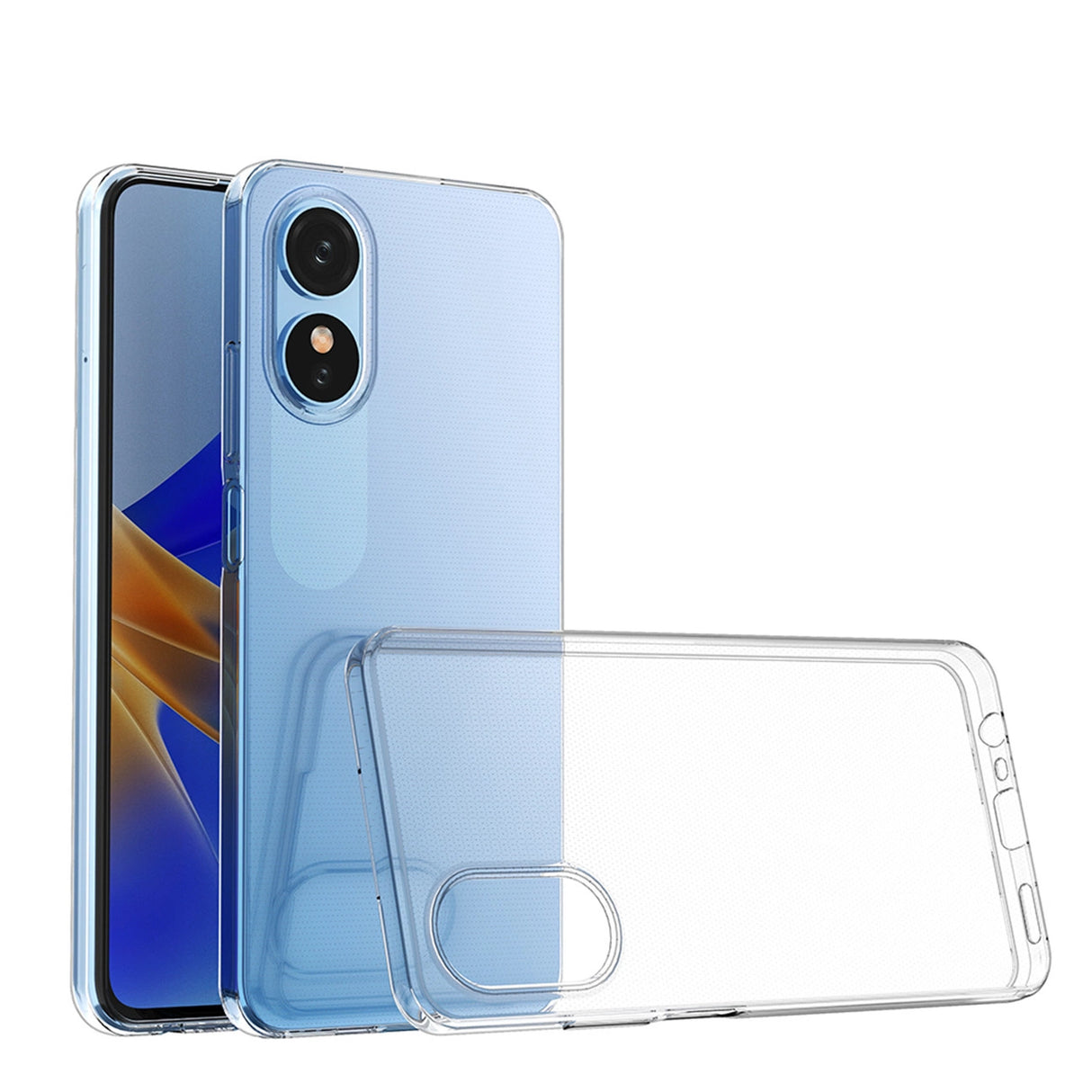 Ultra Clear 0,5 mm case til Oppo A17 tynd omslag gennemsigtig
